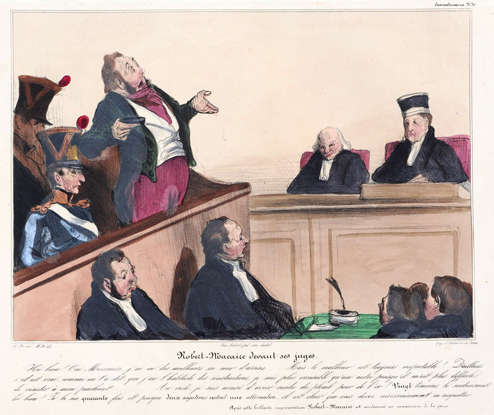 Robert Macaire In Front of His Judges