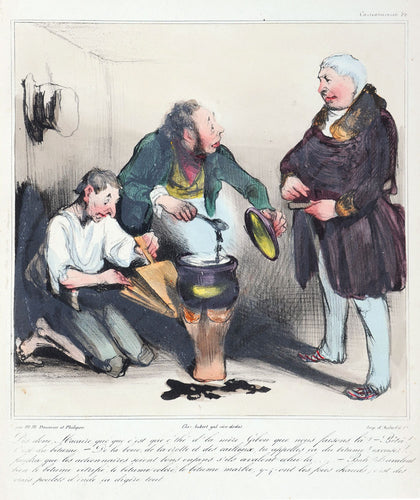Robert Macaire Boiling a Pot of Asphalt