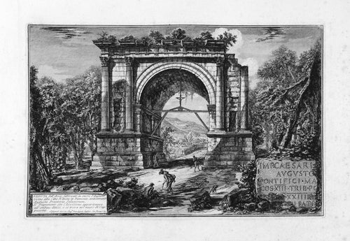 View of the arch built in honour of Augustus near the city of Aosta