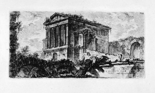 Temple of Clitumnus between Foligno and Spoleto