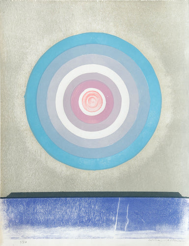 Circle (Blue to Pink, Red Centre)