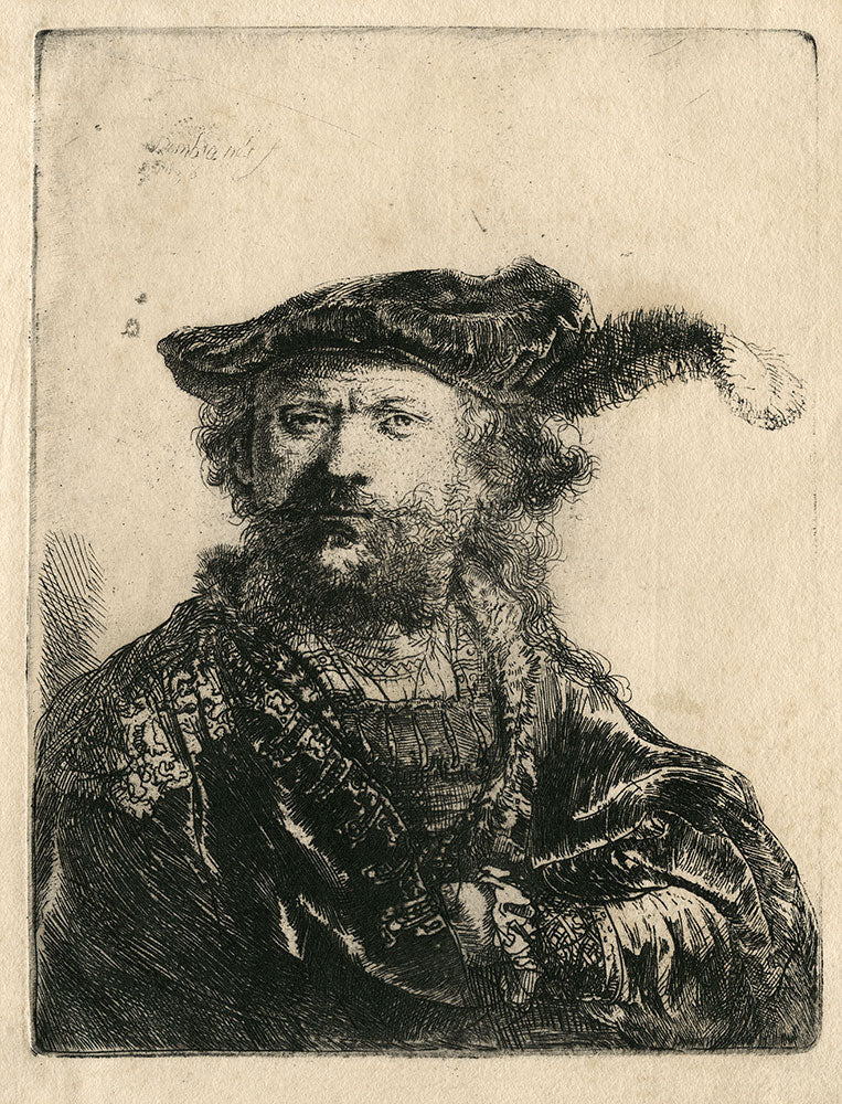 Rembrandt in Velvet Cap and Plume