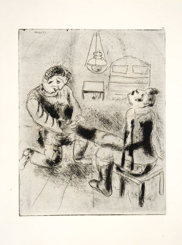 Petrushka Takes Off Chichikov's Boots