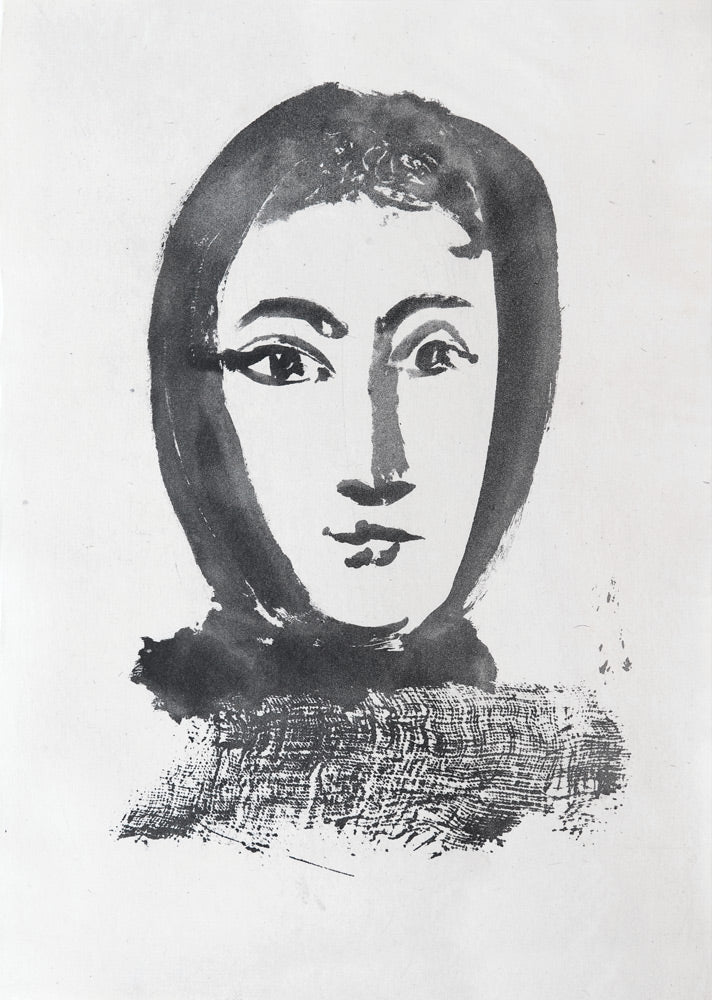 Face of a woman wearing a kerchief