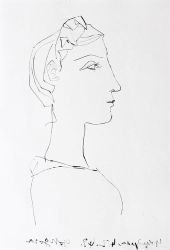 Head of a woman in profile