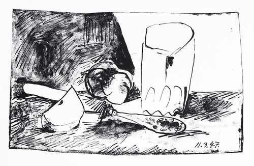 Pommes, Verre et Couteau