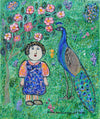 Little Girl with Peacock