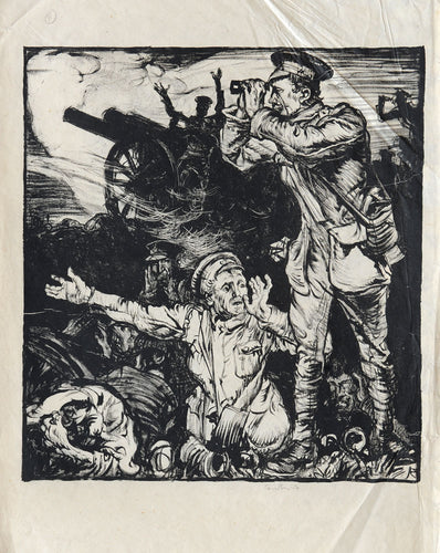 Canadian Soldiers on a Barricade