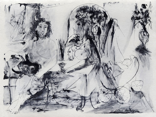 Jeune faune, femme et enfant, 1936