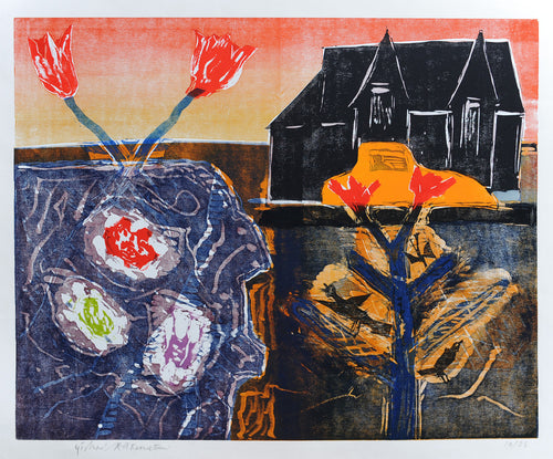 Untitled (Orange Motor Car)