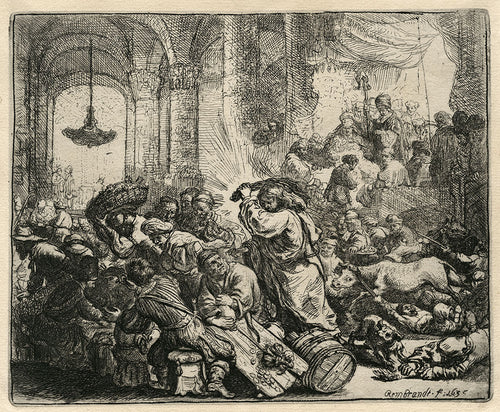 Christ Driving Money Changers Away