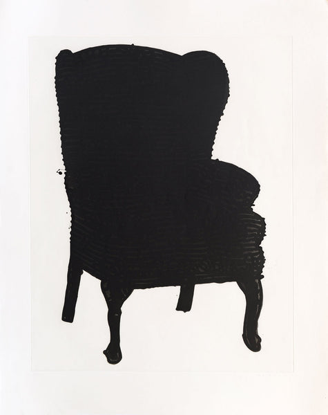 Black Stripey Love Chair