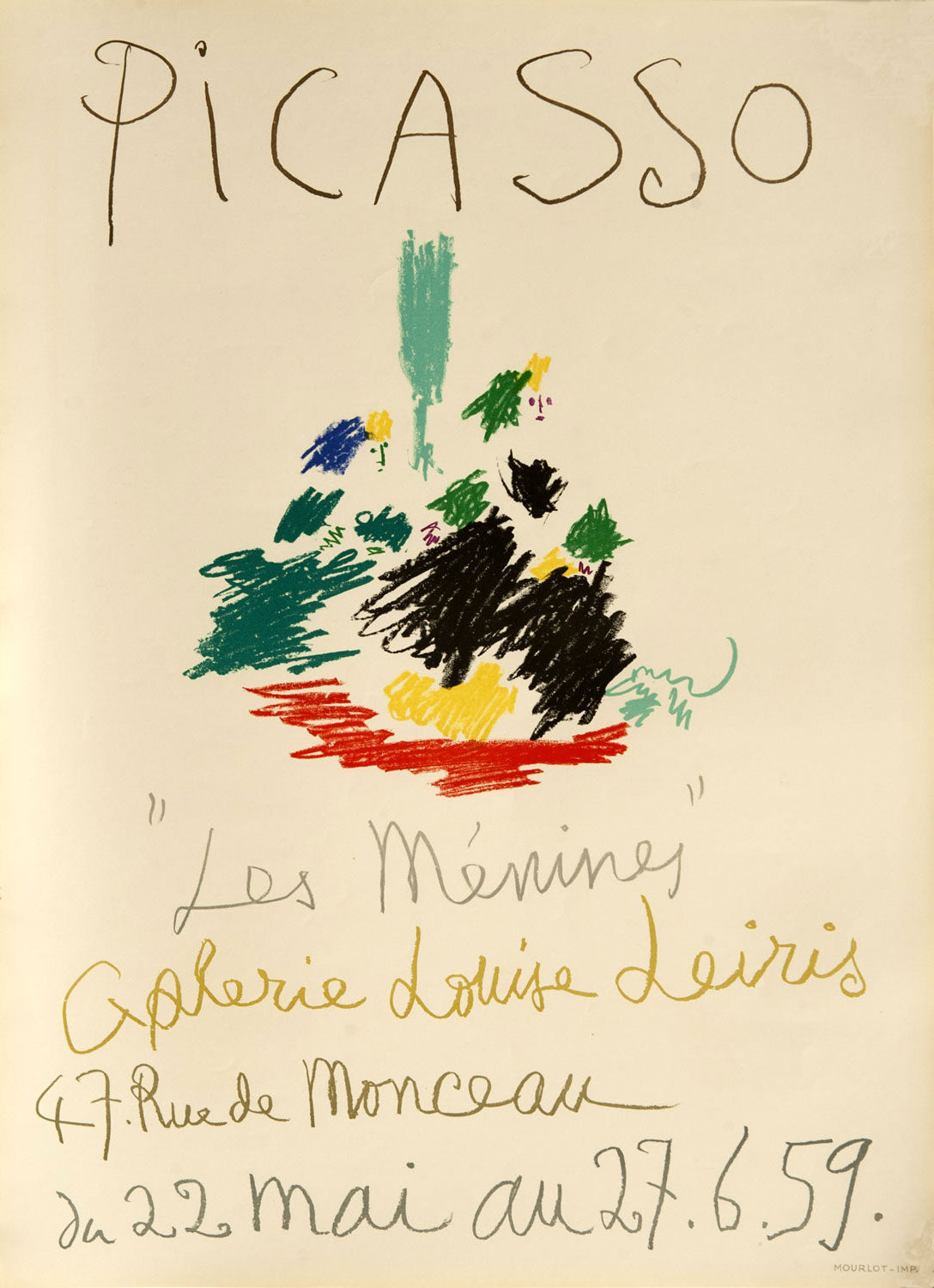 Pablo Picasso、LES CERISES、海外版超希少レゾネ Pablo Picasso Les Ménines – Goldmark