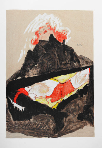 Red Haired Girl with Spread Legs (1910)