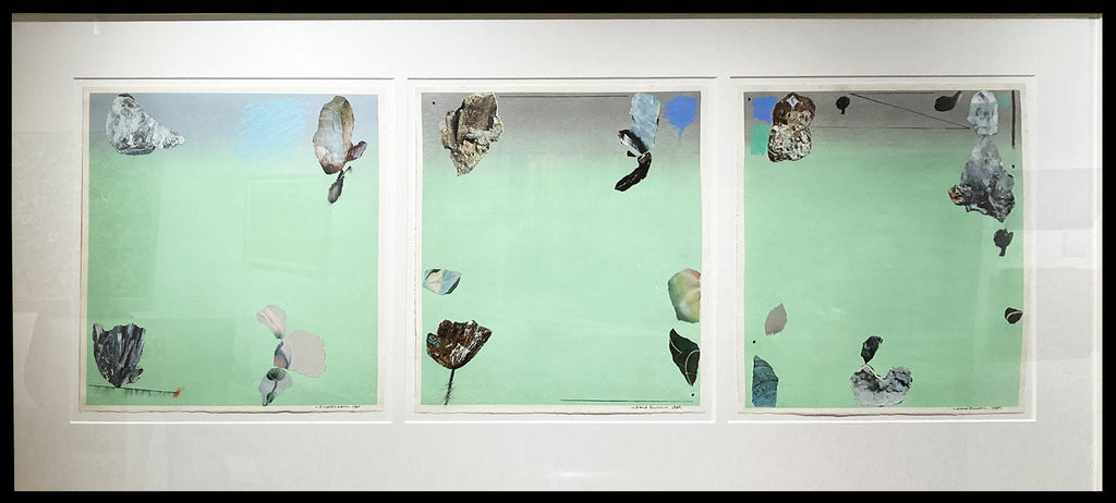 Beach Flower, Collage, Triptych