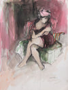 Seated Woman in Pink