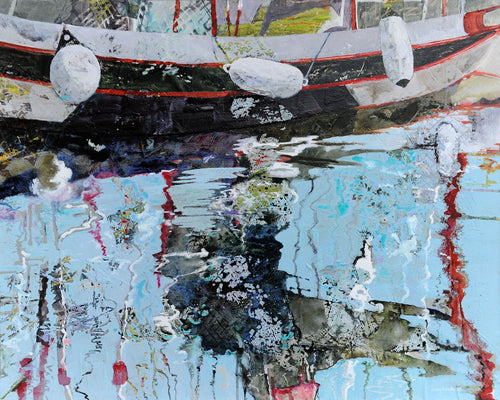 Greek Boat Reflections