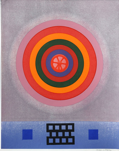 Circle (Pink to Purple with Grid)