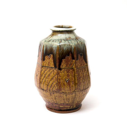 Faceted Waisted Vase