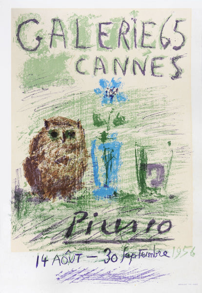 Pablo Picasso Owl, Flower and Glass – Goldmark