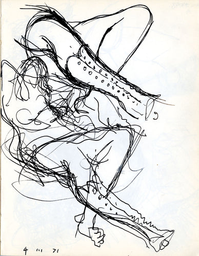 Reclining woman in boots