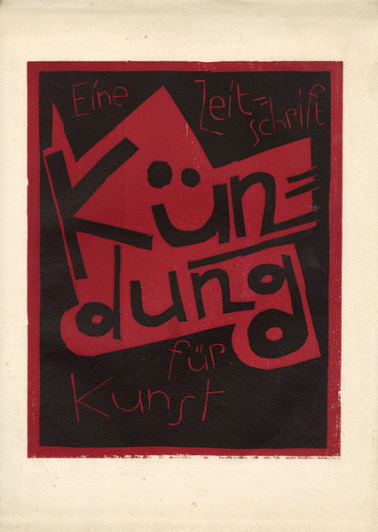 Kündung Cover; July-August 1921