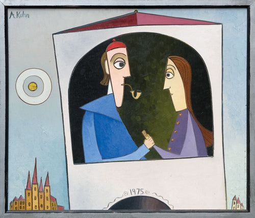 Man with Pipe and Lady