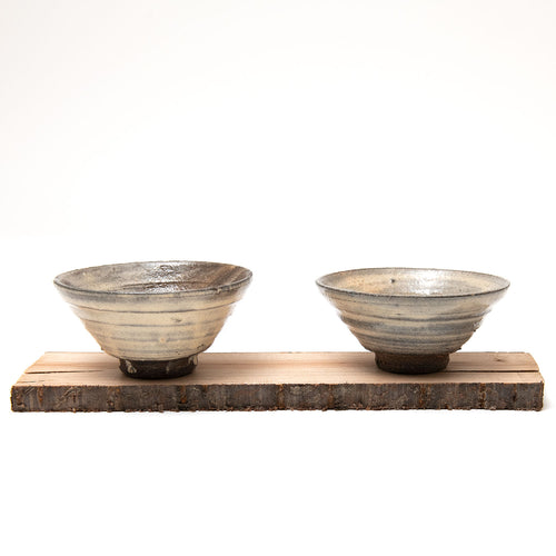 Set of Small Cups with Wooden Board