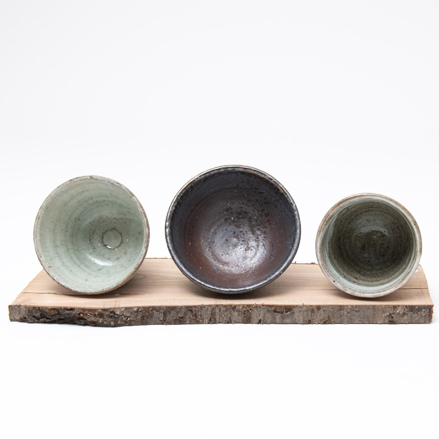 Set of Small Cups with Wooden Board