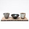 Set of Small Cups with Wooden Board