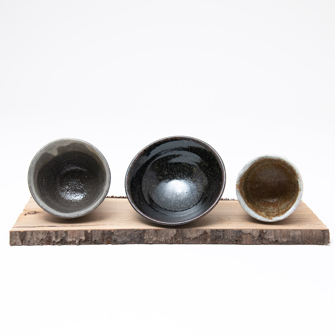Set of Small Cups with Wooden Board