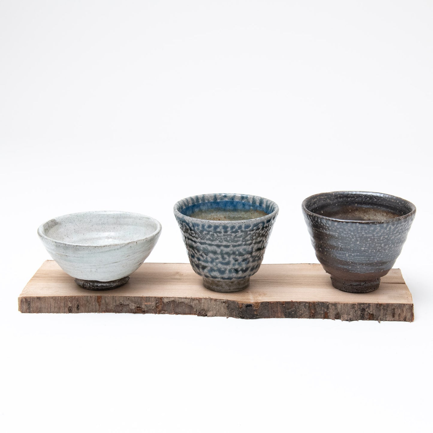 Set of Small Cups with Wooden Board