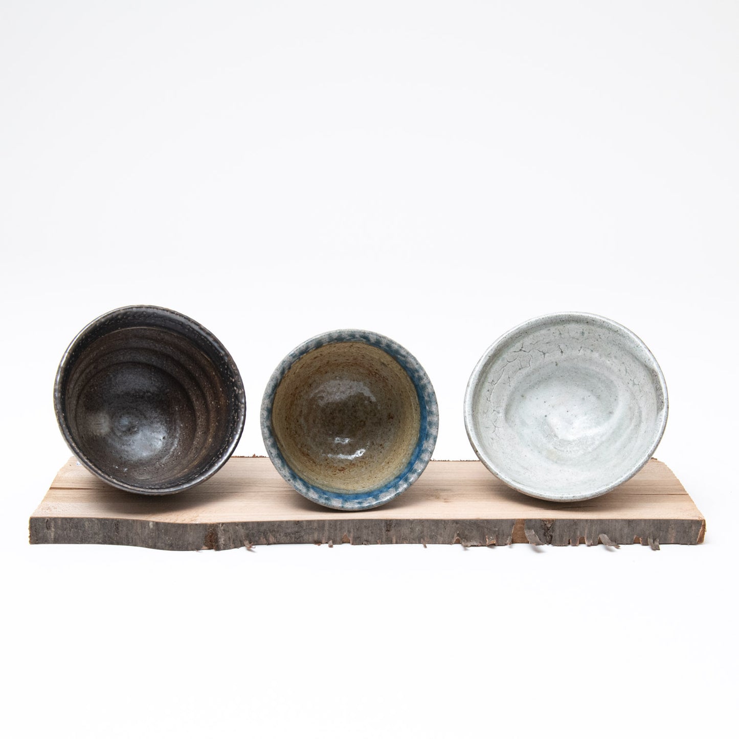 Set of Small Cups with Wooden Board