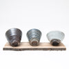 Set of Small Cups with Wooden Board