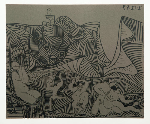 Bacchanal with Pair of Lovers and Owl