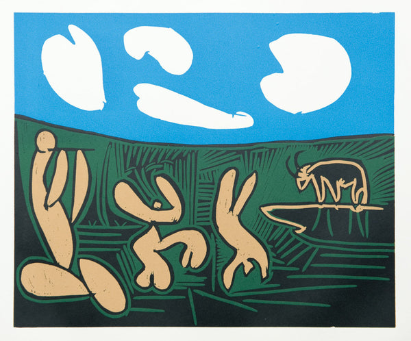 Pablo Picasso Bacchanal with Four Clouds - Linogravures – Goldmark