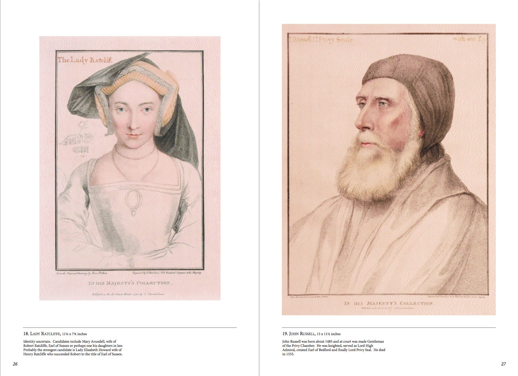 Francesco Bartolozzi - Stipple Engravings of Portraits by Hans
