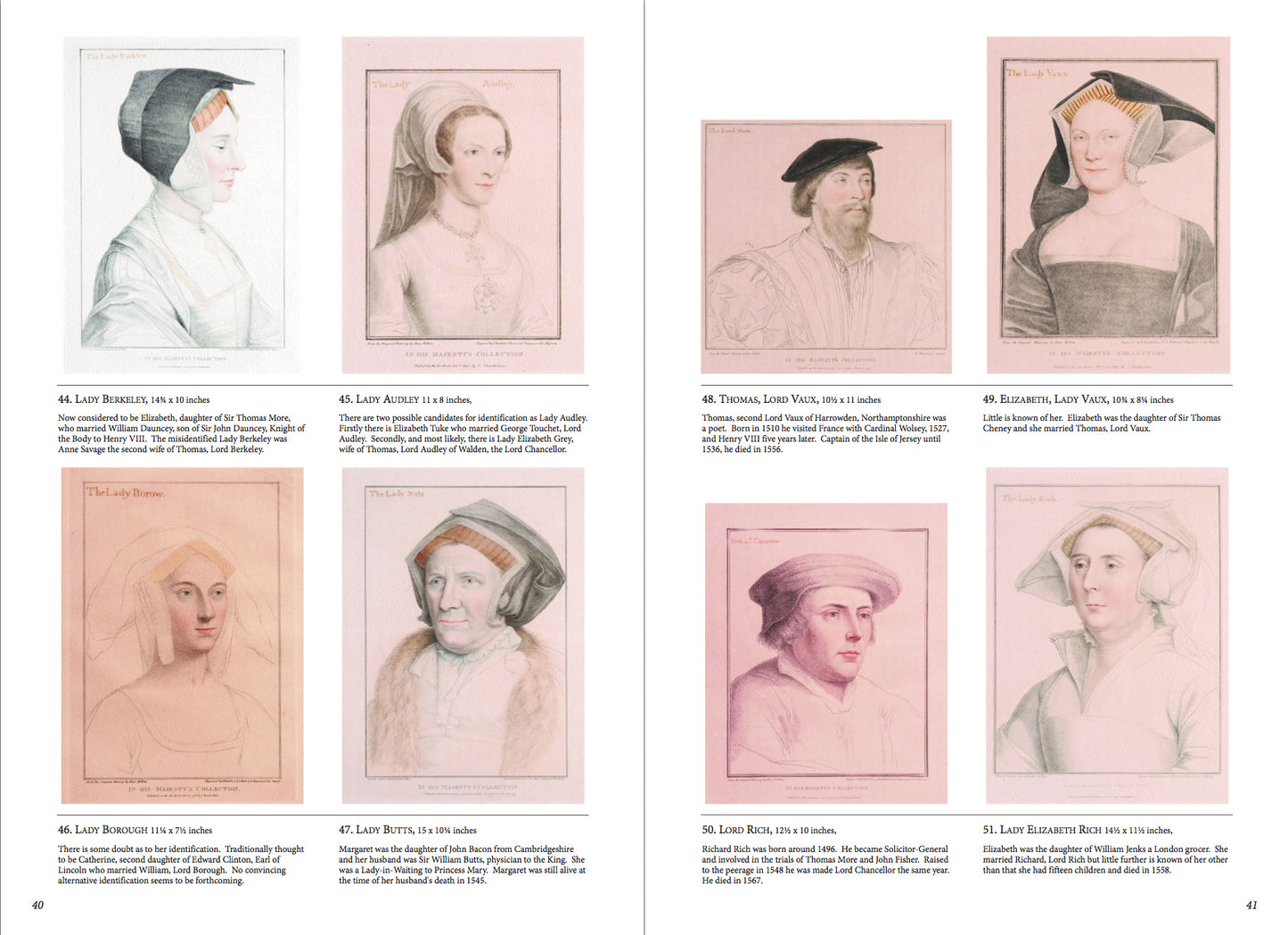 Francesco Bartolozzi - Stipple Engravings of Portraits by Hans Holbein from the Royal Collection