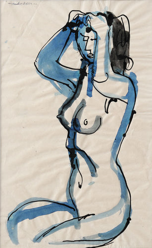 Seated Nude, Blue
