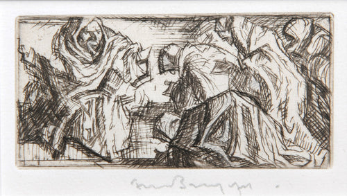 And so they sat down with him upon the ground