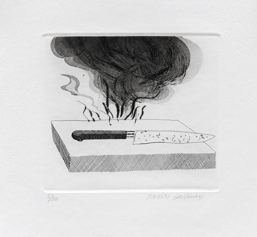 The Carpenter's Bench, a Knife and Fire