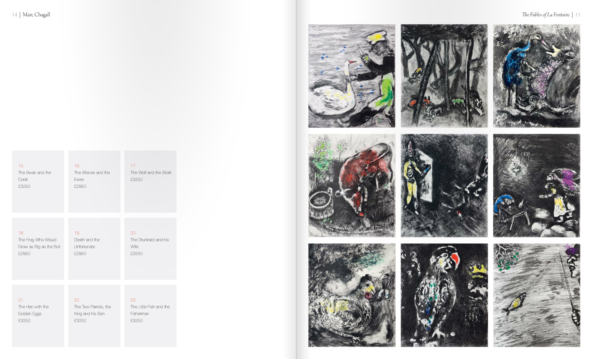 Marc Chagall - The Fables of La Fontaine – Goldmark
