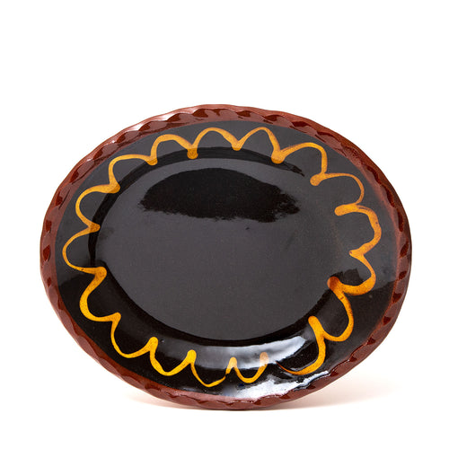 Pressed Flat Oval Pie Plate