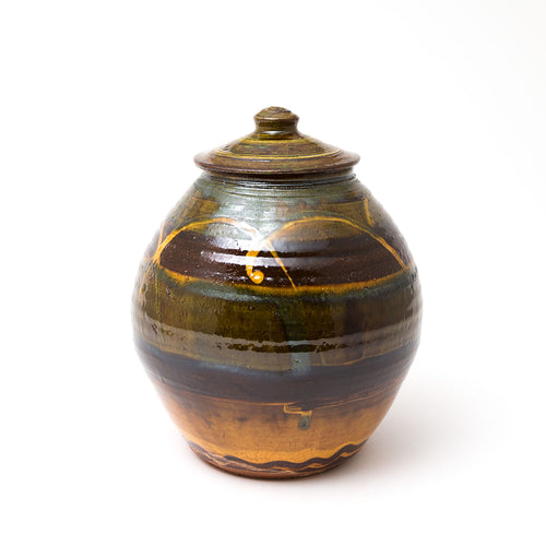 Round Lidded Store Jar