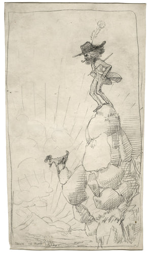 Dawn in North Wales - self portrait