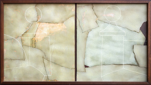 Moorland Gateposts (Diptych)