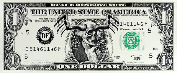 D*FACE One Doller 2007 シルクスクリーン D*Face Dollar – Goldmark