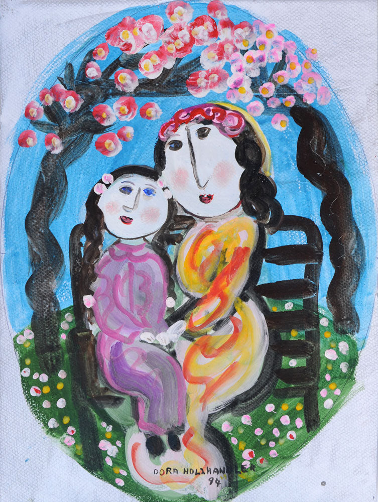 Mother and Daughter in Spring