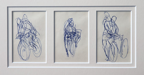 Cyclists - Triptych
