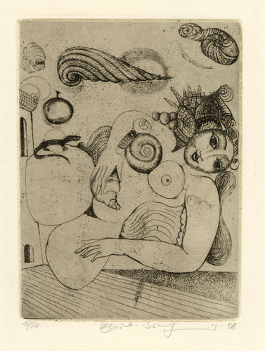 Nude with Conch Shells